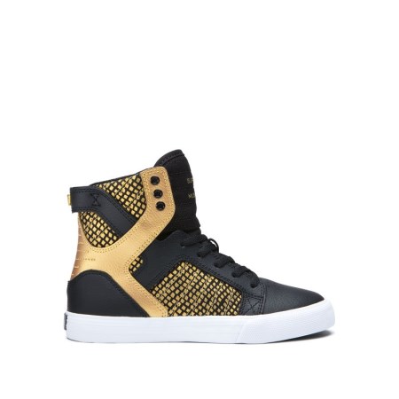 supra black and gold high tops